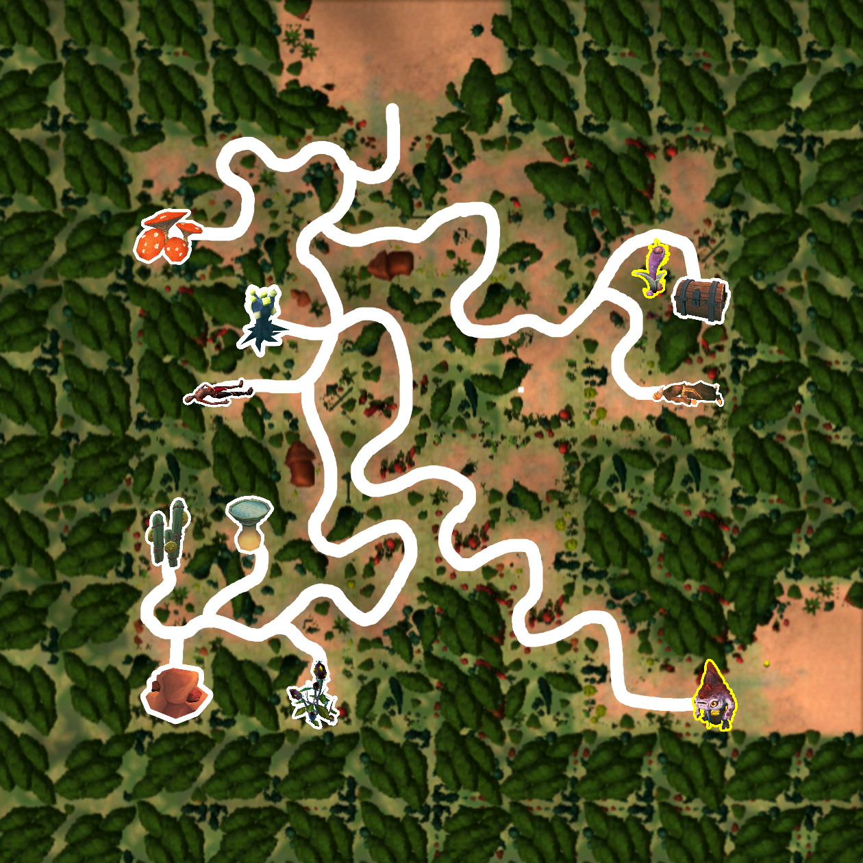 No template, just the map as made in the map maker